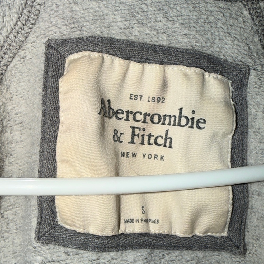 Vintage 2000’s Abercrombie & Fitch Charcoal Varsity Jacket - Picture 3 of 9